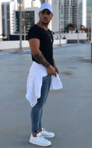 Mens ripped skinny jeans