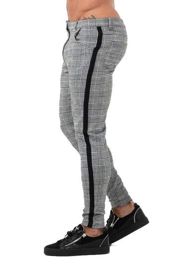 grey plaid pants skinny