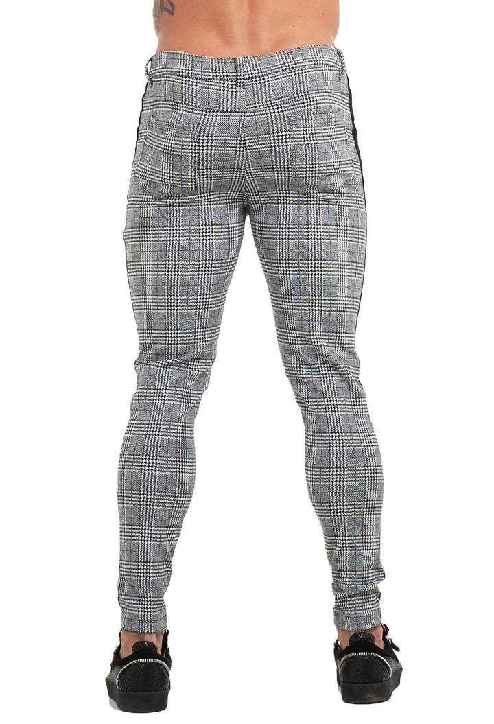 grey plaid pants skinny