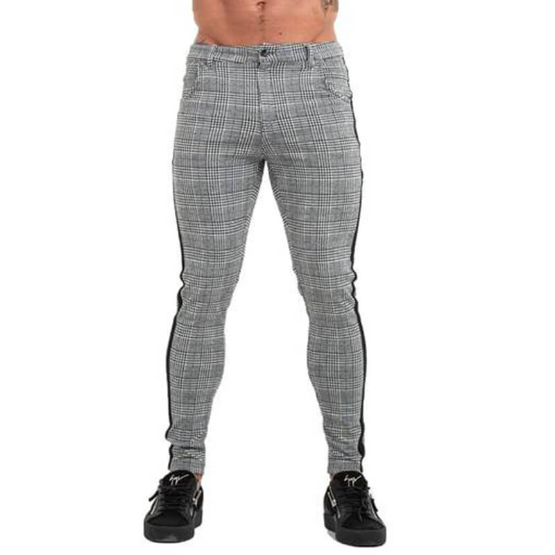 Bijwonen gelijktijdig kopiëren Grey Plaid Pants Mens Skinny - Best stretch skinny jeans, chinos | Nicerior