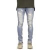 nicerior blue ripped pants