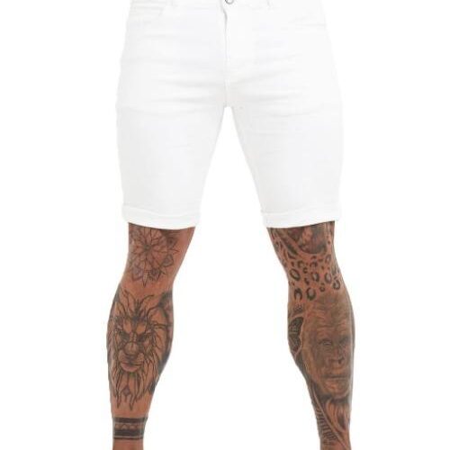 Short Skinny Jeans White - GINGTTO