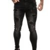Black Skinny Jeans Ripped - JARKADA