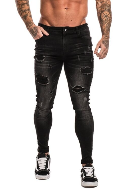 Black Skinny Jeans Ripped - JARKADA