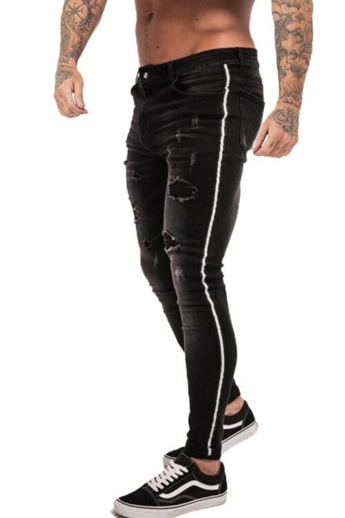 Black Skinny Jeans Ripped - JARKADA