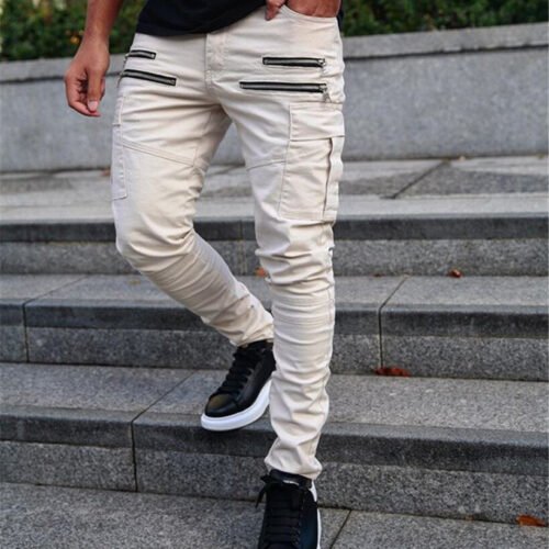zipper cargo pants nicerior